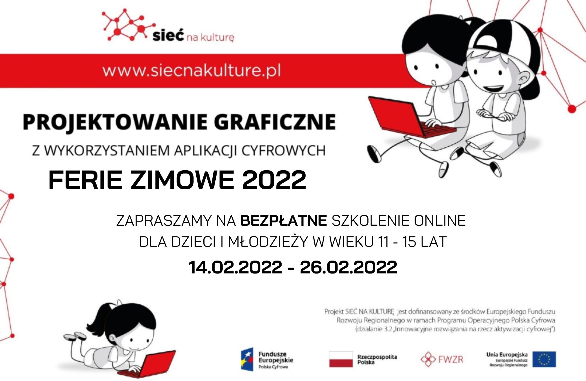 Wydarzenie: Ferie zimowe – zajęcia graficzne online dla dzieci, Kiedy? 2022-02-26 15:00, Gdzie? Online